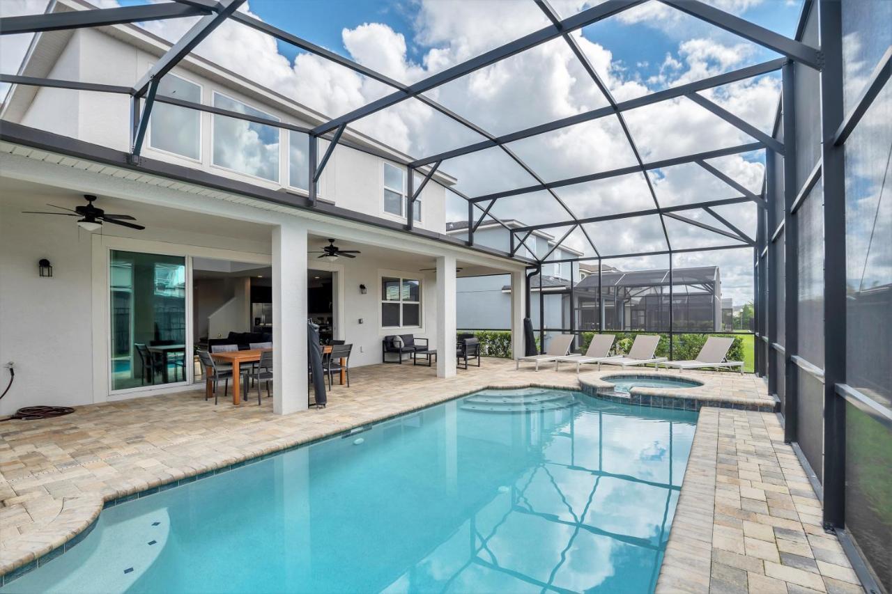 Modern Villa Wprivate Pool&Spa, Free Water Park Orlando Buitenkant foto